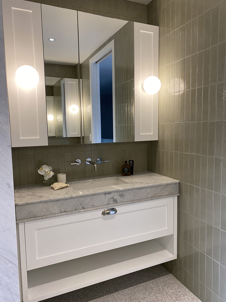 Bathroom cabinetry by North Shore Custom Cabinetmaking